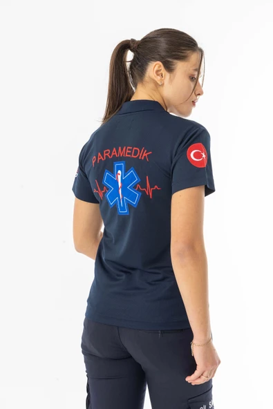 112 Acil Paramedik T-Shirt Unisex Lacivert (ATT002) - 8