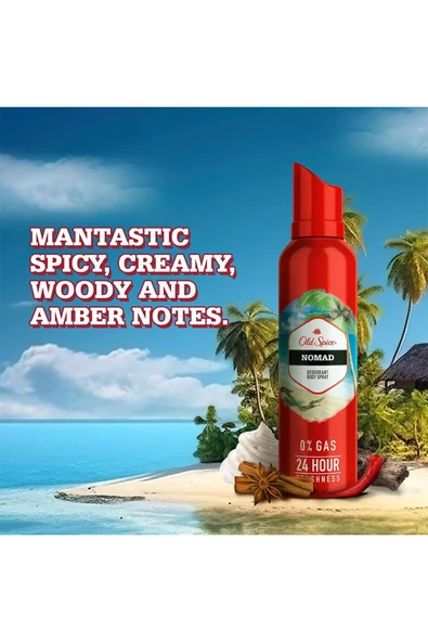 Old Spice Nomad Erkek Deodorant Vücut Spreyi 140ML - 4