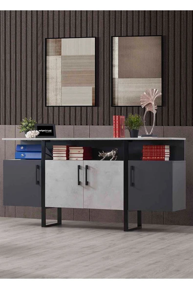 Cesur Mobilya Ofis Dolabı Athen Ofis Konsol Dolap