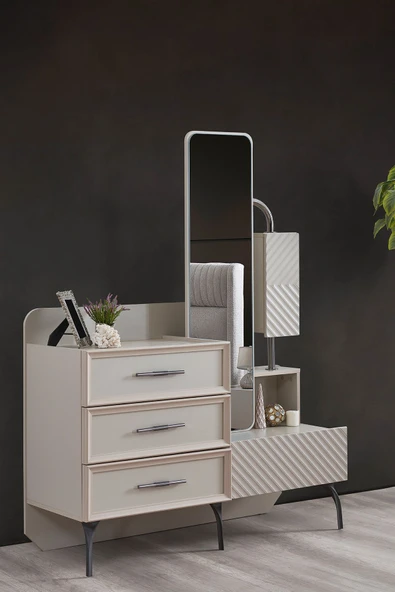 Cesur Mobilya Yatak Odası Luna Yatak Odası Takımı Tam Set - 5
