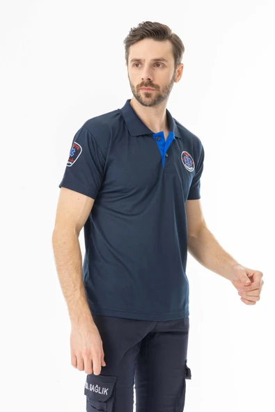 112 Acil Paramedik T-Shirt Unisex Lacivert (ATT002) - 2