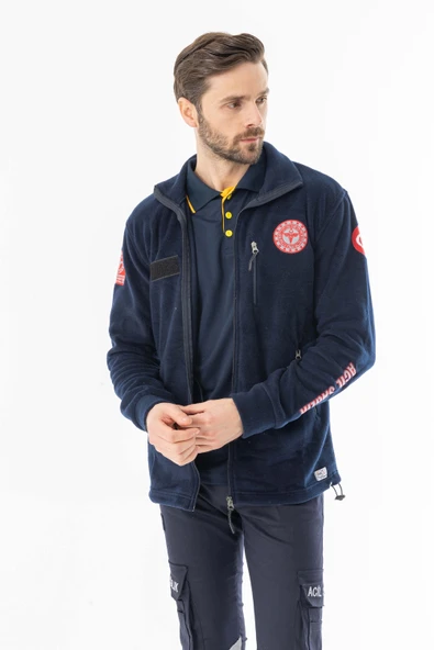 112 Acil Tıp Teknisyeni Fermuarlı Polar Ceket Unisex (ATT006) - 6