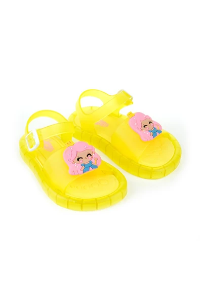 Gezer 00184 Yazlık Rahat Işıklı Taban Günlük Kız Çocuk Sandalet - Resim 6