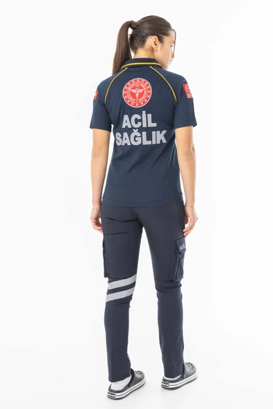 112 Acil Tıp Teknisyeni T-Shirt Unisex Lacivert (ATT001) - 6