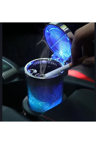 Autowise Simli Dumansız Küllük Kokusuz Ledli Küllük 7 Renkli Rgb Ledli Lüks Küllük
