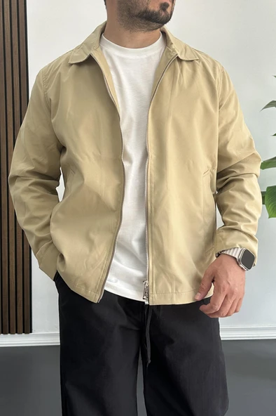 Erkek Oversize Trenç Ceket Mevsimlik Kahverengi Edw360 - 2