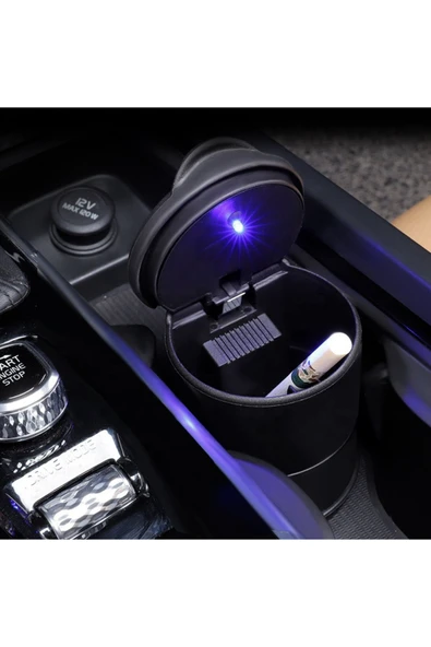 Autowise Ledli Işıklı Küllük Dumansız Ev Küllüğü Ledli Küllük - 8