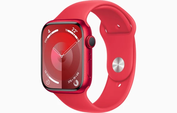 Apple Watch Seri 9 Gps 41MM (Product)Red Alüminyum Kasa Spor Kordon - M/l MRXH3TU/A
