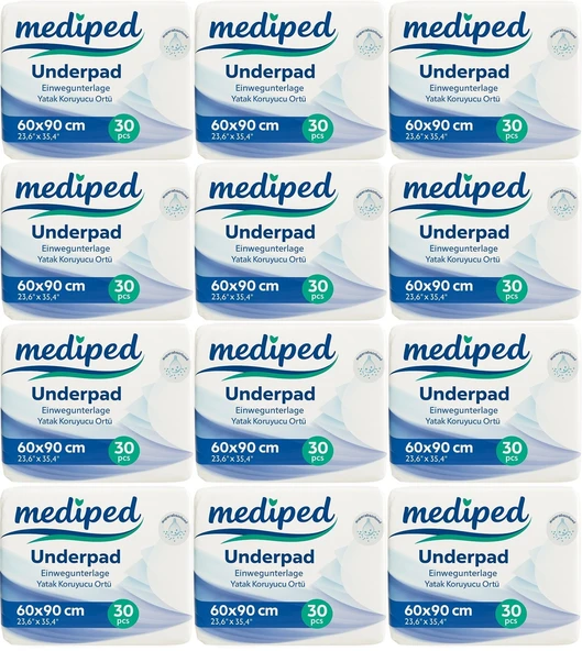 Mediped Hasta Alt Açma Yatak Koruyucu Örtü 60*90CM Klasik 360 Adet (12PK*30)