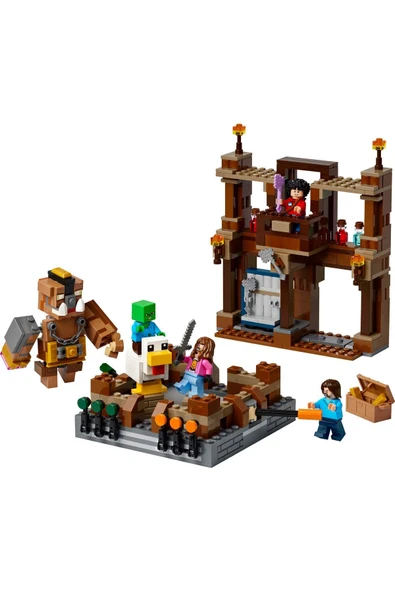 ® Minecraft® Orman Malikanesi Dövüş Ringi 21272 - 10+ Yaratıcı Oyuncak Yapım Seti (491 Parça) - 2