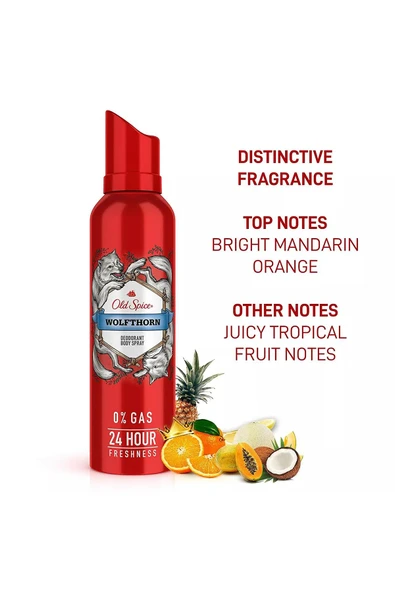 Old Spice Wolfthorn Erkek Deodorant Vücut Spreyi 140ML - 2
