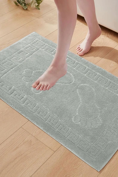 2’li %100 Pamuklu Banyo Ayak Havlusu Gramajlı Konforlu - 5