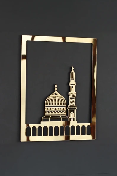 3'lü Tablo Seti – Mescid-i Aksa, Mescid-i Haram ve Mescid-i Nebevî - Resim 5