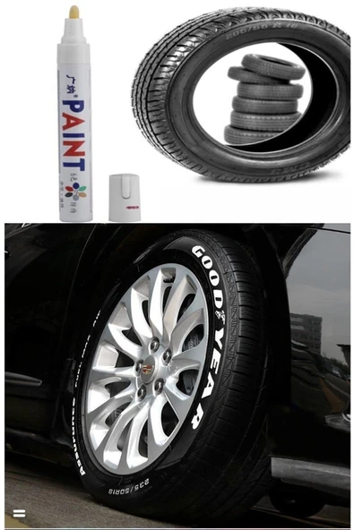 Autowise Oto Lastik Yazma Kalemi Beyaz - 5