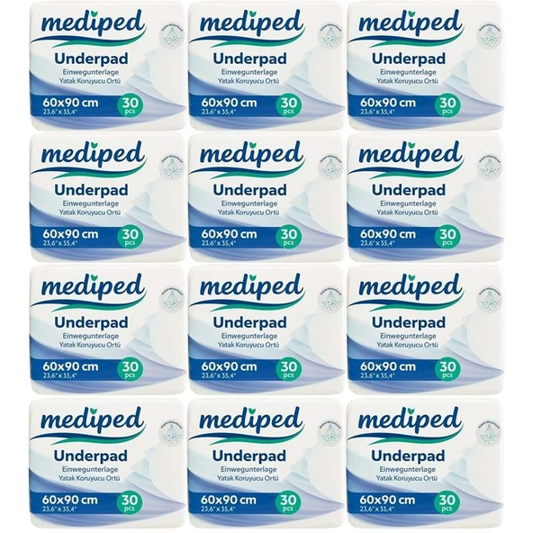 Mediped Hasta Alt Açma Yatak Koruyucu Örtü 60*90CM Klasik 360 Adet (12PK*30) ürün görseli