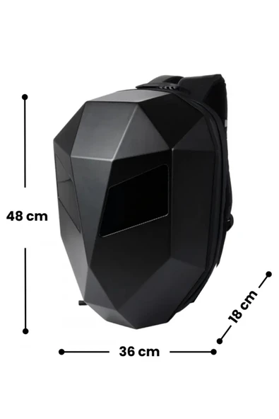 Autowise Led Gözlü Şövalye Motor Sırt Çantası Led'li Telefon Kontrollü Motor Sırt Çantası Large Model - Resim 6