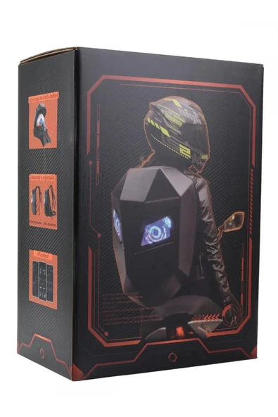 Autowise Led Gözlü Şövalye Motor Sırt Çantası Led'li Telefon Kontrollü Motor Sırt Çantası Large Model - Resim 8