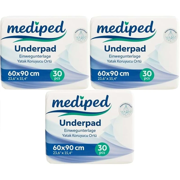 Mediped Hasta Alt Açma Yatak Koruyucu Örtü 60*90CM Klasik 90 Adet (3PK*30) ürün görseli 1