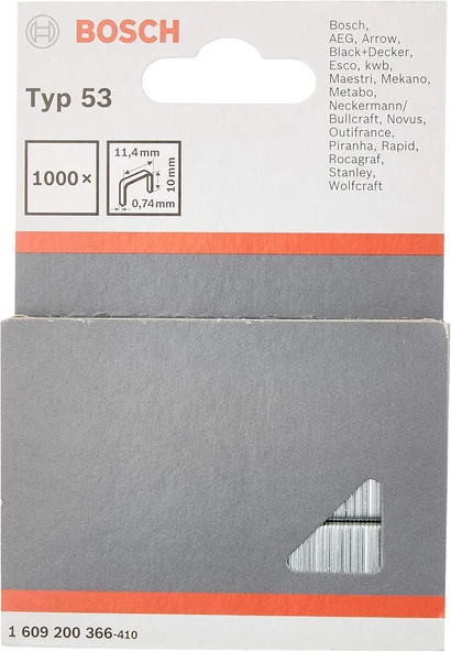 Bosch Zımba Teli Tip 53 11.4 x 0.74 x 10 MM ürün görseli