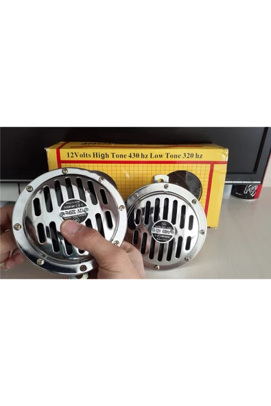 Autowise Hella Korna Yüksek Sesli Araç Kornası 12 Volt Nikelajlı Oto Korna 2 Adet - 2