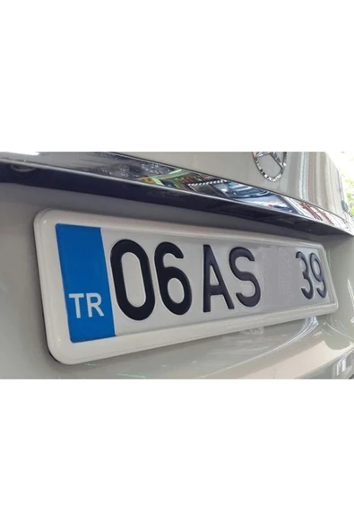 Autowise Beyaz Çerçeveli Oto Plakalık Abs Plastik Esnek Plakalık 2 Adet - 7