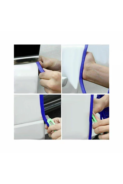 Autowise Oto Kapı Fitili Çizilmelere Karşı Koruyan Araç Kapı Koruyucu Fitil Mavi 5 Metre - 2