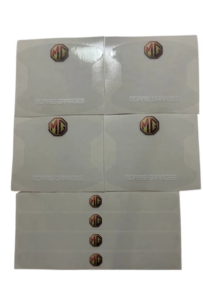 Autowise MG Marka Logolu Oto Kapı Kolu Çizik Önleyici Yapışkan 8'li Set Morris Garages