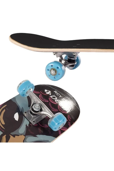 Delta Transparan Silikon Teker Üstü Zımparalı Kaykay - RCY 5333 - 3