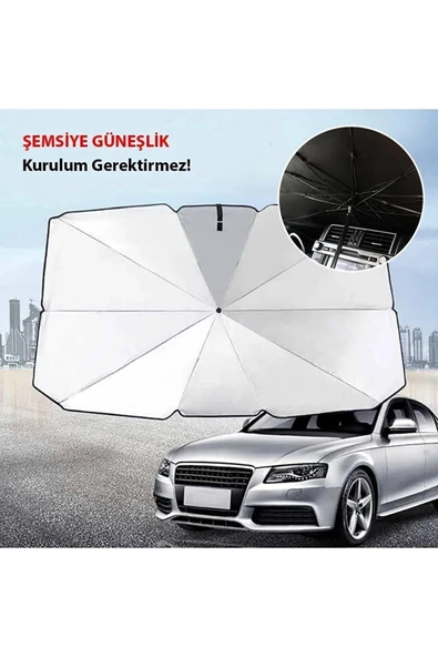 Autowise Araba Ön Cam Güneşliği Araba Güneş Gölge Koruyucu Şemsiye Otomatik Katlanabilir Güneşlik Gölgelik - 6
