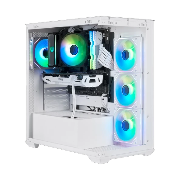 Bitfenix 6P120 12cm ARGB 6 Bakır Borulu Kule Tipi İşlemci Soğutucu - 5