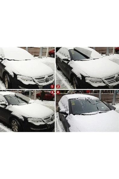 Autowise Oto Ön Cam Buzlanma Önleyici Ve Koruyucu Branda Cam Üstü Kar Örtüsü Buz Brandası - 4