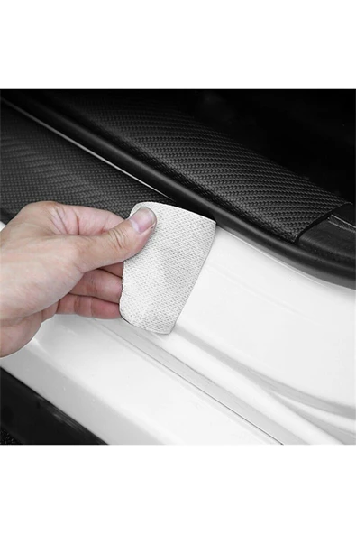 Autowise DS Logolu Karbon Kapı Eşiği Koruyucu Bant Folyo 4'lü Set - 5