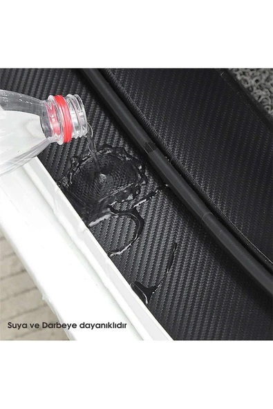 Autowise DS Logolu Karbon Kapı Eşiği Koruyucu Bant Folyo 4'lü Set - 8