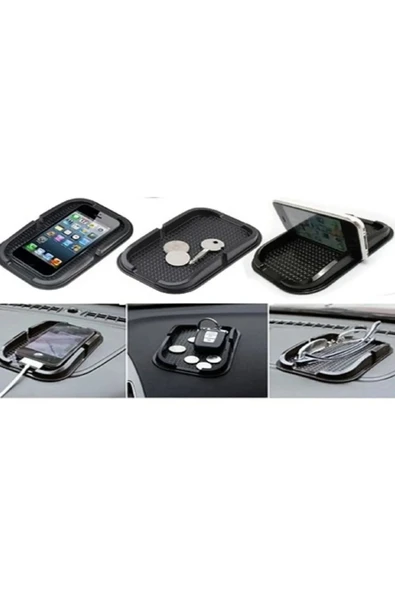Autowise Araba Oto Araç Telefon Tutucu Kaydırmaz Havuzlu Ped Havuzlu Kaydırmaz Ped Eşya Tutucu - 2