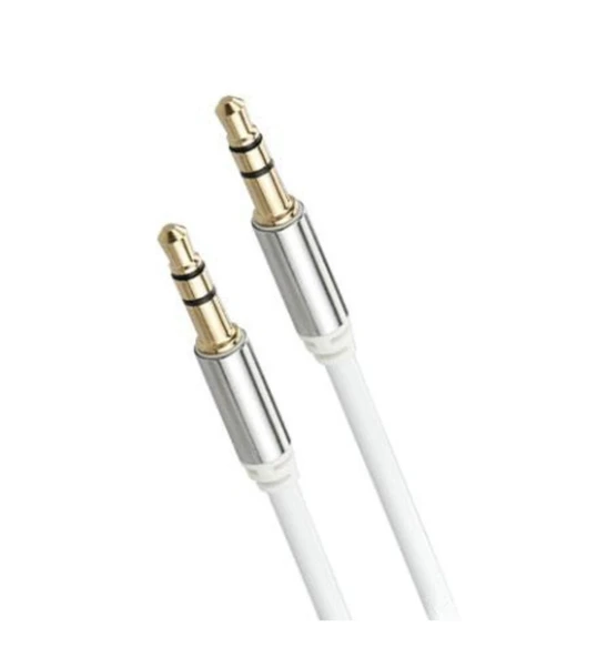 Alkılıç 3.5mm Aux Ses Kablosu Stereo Destekli Örgülü 1.m