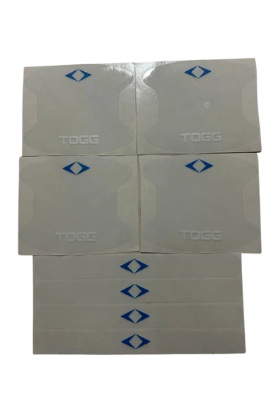 Autowise Togg Marka Logolu Oto Kapı Kolu Çizik Önleyici Yapışkan 8'li Set