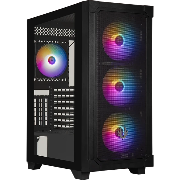 BitFenix Graph 750W 80+ Bronze Tempered Glass FRGB USB 3.0 Mesh ATX Mid Tower Siyah Kasa