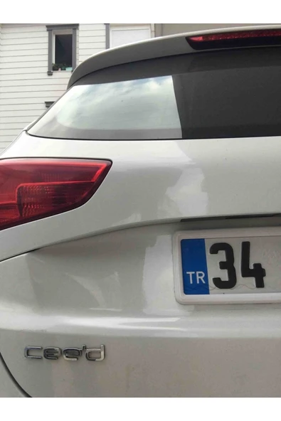 Autowise Beyaz Çerçeveli Oto Plakalık Abs Plastik Esnek Plakalık 2 Adet - 2
