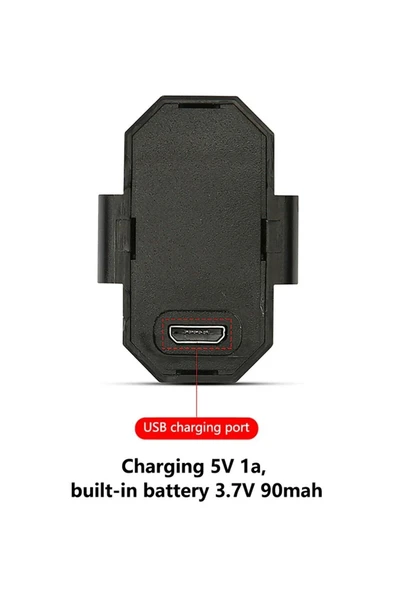 Autowise Mini Uçak Kanat Led Kablosuz Aircraft Rgb Led Lamba Kablosuz Mini Çakar Usb Şarjlı - 6