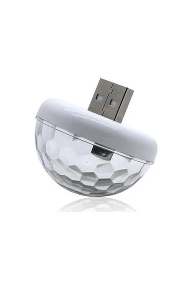 Autowise Sese Ve Müziğe Duyarlı Usb Girişli Araç İçi Mini Disko Topu Parti - 5