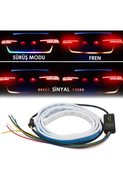 Autowise Oto Bagaj Sinyalli Kayar Led Çok Fonksiyonlu Bagaj Kayar Led 120cm - 2