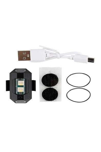 Autowise Mini Uçak Kanat Led Kablosuz Aircraft Rgb Led Lamba Kablosuz Mini Çakar Usb Şarjlı - 2