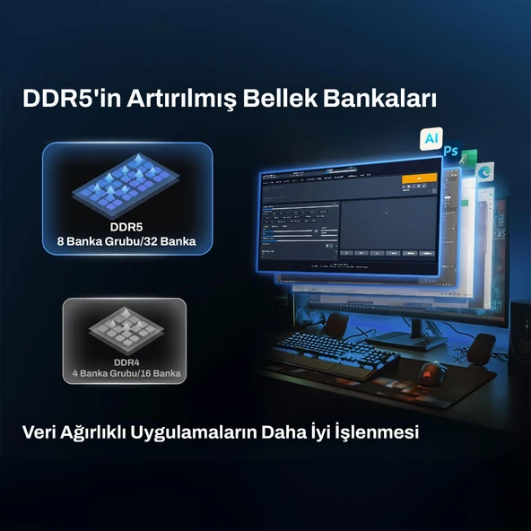 Biwin BD5UD32G48C40 32GB DDR5 4800MHz 2Rx8 Masaüstü Ram - 3
