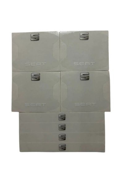 Autowise Seat Marka Logolu Oto Kapı Kolu Çizik Önleyici Yapışkan 8'li Set