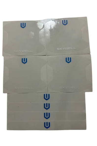 Autowise Skywell Marka Logolu Oto Kapı Kolu Çizik Önleyici Yapışkan 8'li Set