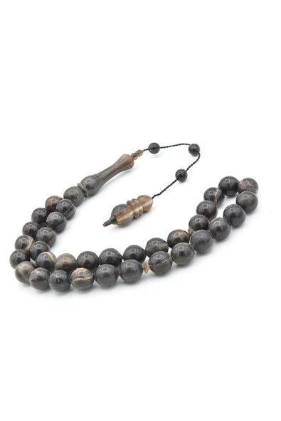 Usta İşi Sistemli Küre Kesim Dev Boy Bufalo Boynuzu Tesbih - Resim 4