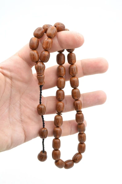 Sistemli İri Boy Kapsül Kesim Andız Ağacı Tesbih - Resim 5