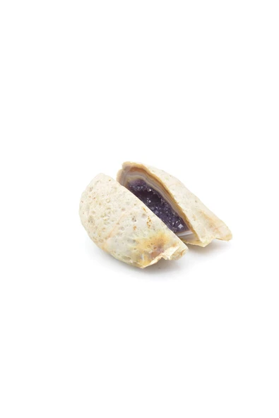 Hakiki Doğal Jeod Ametist Taşı Kaya Parçası 128 Gram - 4