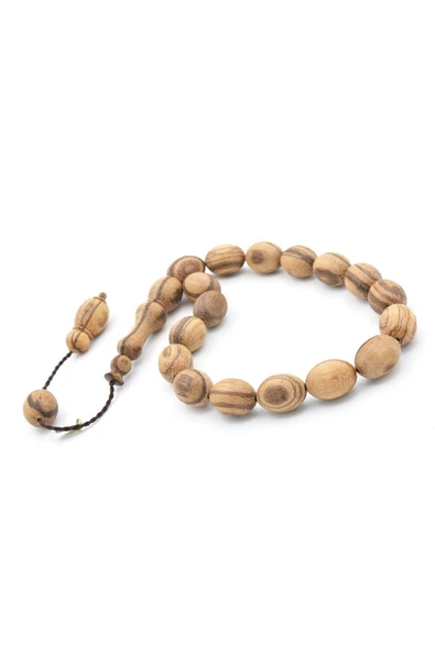 Hakkı Usta İmzalı Beyzi Kesim Öd Ağacı Efe Maskot Tesbih - Resim 4