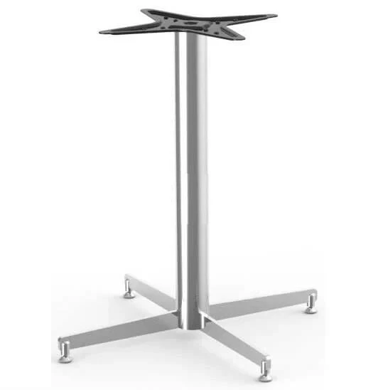 Ortadan Tablalı Modern Parlak Krom Cube Masa Ayağı 70-460 mm. - 2